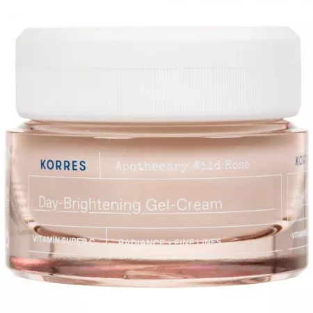 Korres Apothecary Wild Rose rozjaśniający krem na dzień z olejkiem z dzikiej róży dla skóry normalnej i mieszanej 40ml