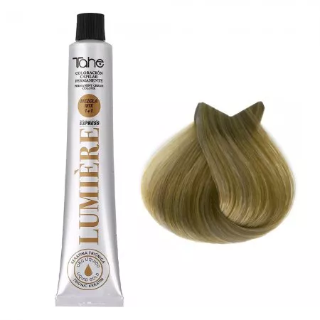 Tahe Lumiere Express, farba do włosów z keratyną i olejkiem arganowym, koloryzacja trwała, 8.32, 100ml