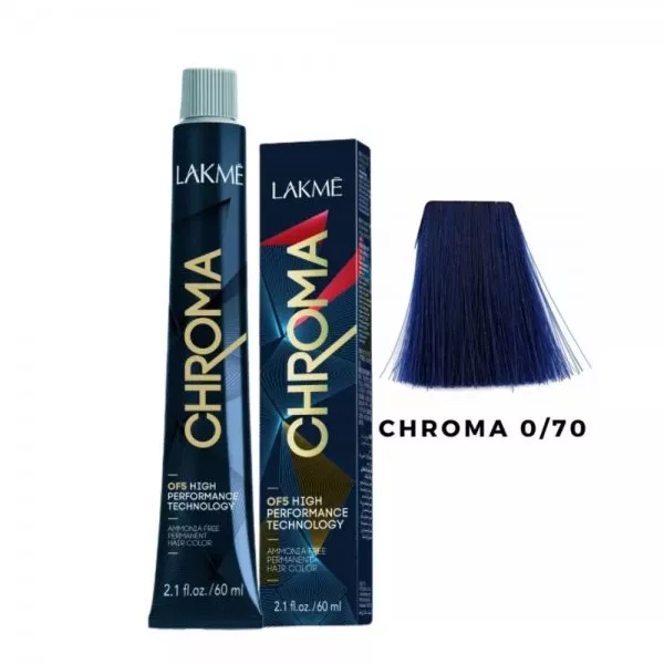 Lakme Chroma, farba do włosów o łagodnej formule, 0/70, 60ml