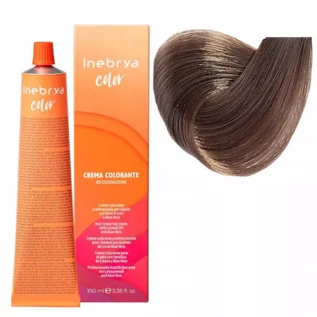Inebrya Color, farba do włosów, koloryzacja trwała, 6/8, 100ml