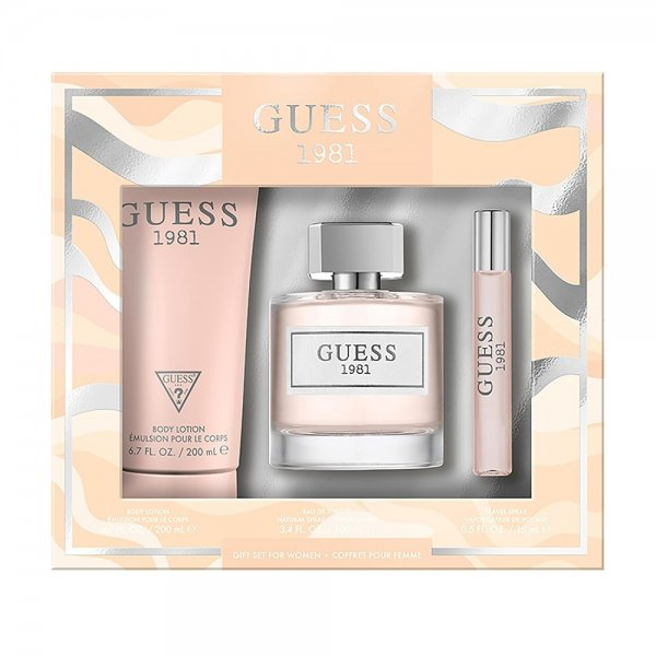 Guess Guess 1981 zestaw woda toaletowa spray 100ml + balsam do ciała 200ml + miniatura wody toaletowej spray 15ml (W)