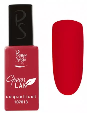 Peggy Sage Green Lak, lakier do paznokci utwardzany lampą UV/LED, 10ml, coquelicot
