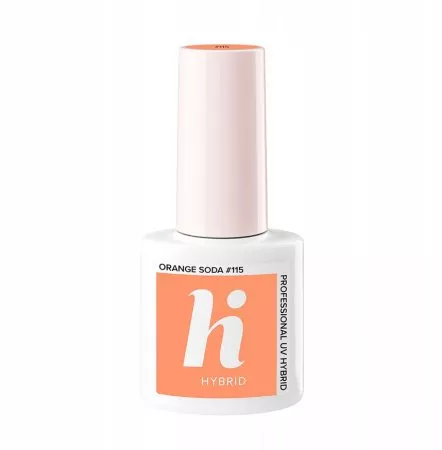 hi hybrid, lakier hybrydowy, 5ml, #115 Orange Soda