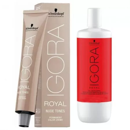 Schwarzkopf Igora Royal Nude Tones, zestaw: farba + aktywator