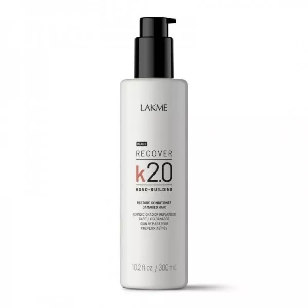 Lakme K2.0 Recover Conditioner, odżywka głęboko nawilżająca i odbudowująca zniszczony włosy, 300ml