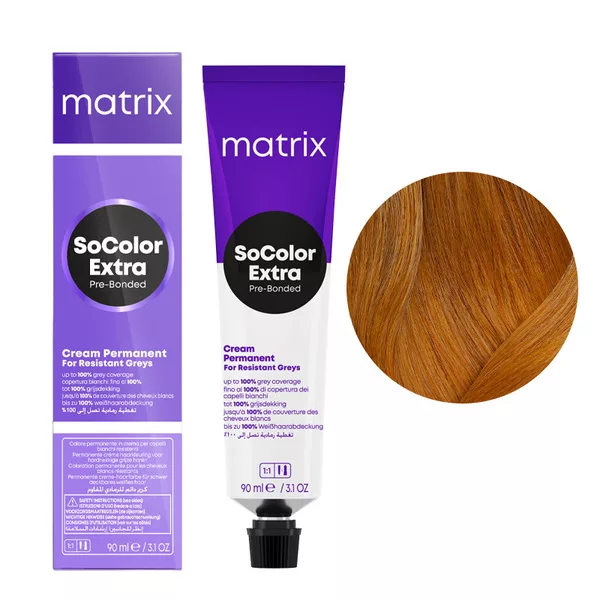Matrix SoColor Extra Coverage, farba do krycia włosów siwych z technologią Pre-Bonded, 506BC, 90ml