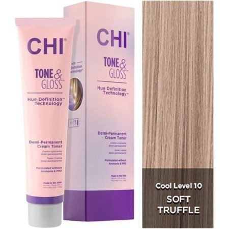 CHI Tone & Gloss, toner do włosów, Soft Truffle, 85g