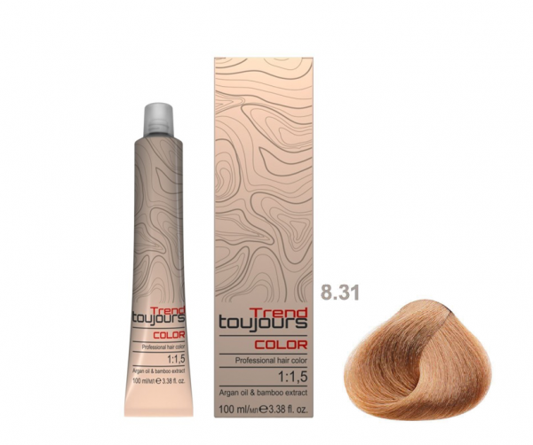 Trend Toujours Professional Color Care, farba do włosów, 8.31, 100ml