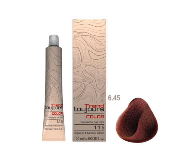 Trend Toujours Professional Color Care, farba do włosów, 6.45, 100ml