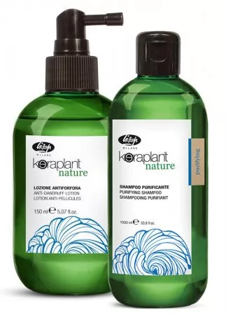 Lisap Keraplant Nature, zestaw kosmetyków przeciwłupieżowych, szampon + lotion