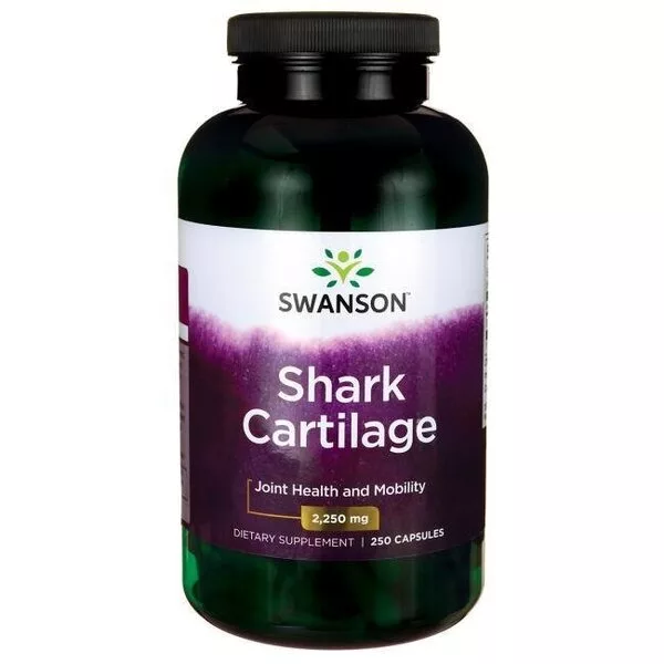 Swanson Shark cartilage 750mg 250kaps - data ważności (8.2026)