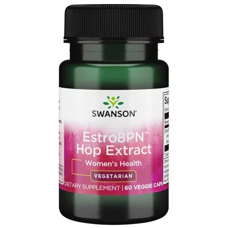 Swanson, Estro8Pn Ekstrakt z chmielu, suplement diety, 10mg, 60vcaps, ref.SWH217