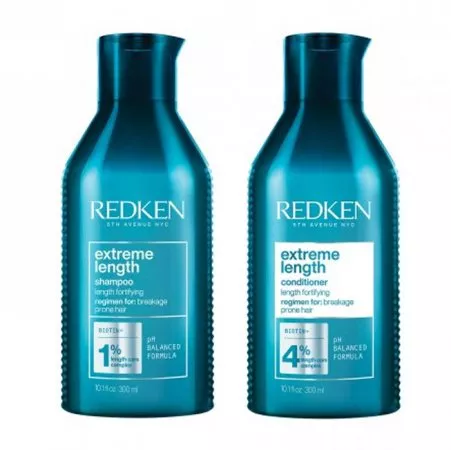 Redken Extereme Lenght, zestaw wspomagający porost włosów, szampon + odżywka, 2x300ml