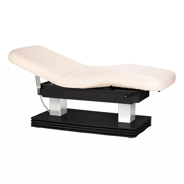 Leżanka SPA Sillon Comfort kremowa z czarną podstawą - dostępna w 48h