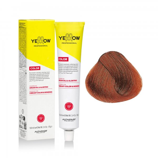 Yellow Professional Color Permanent, farba do włosów, 7.4, 100ml
