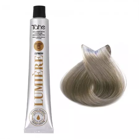 Tahe Lumiere Express, farba do włosów z keratyną i olejkiem arganowym, koloryzacja trwała, 9.11, 100ml