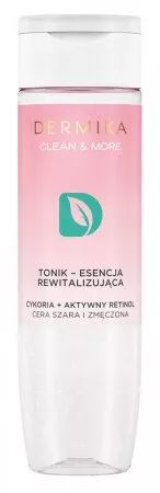 Dermika Clean&More, rewitalizujący tonik-esencja cykoria + retinol, 200ml
