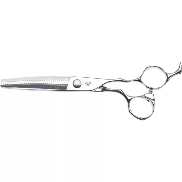 Aristo Cut Like a Diamond Makoto, degażówki fryzjerskie offsetowe 6.0", stal nierdzewna, ergonomiczne, profesjonalne