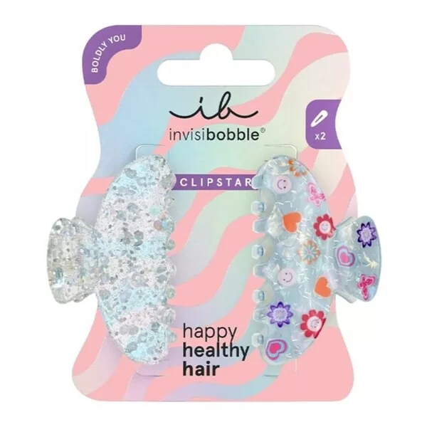 Invisibobble Clipstar Boldly You klamry do włosów Cosmic Glow M 2szt.