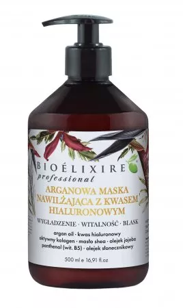 Bioelixire Professional, arganowa maska z kwasem hialuronowym, 500ml
