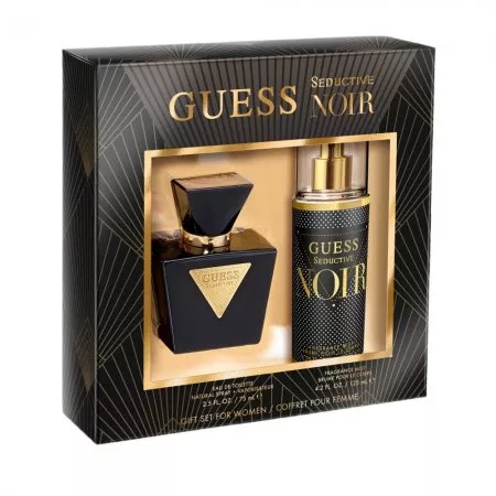 Guess Seductive Noir zestaw woda toaletowa spray 75ml + mgiełka zapachowa 125ml (W)