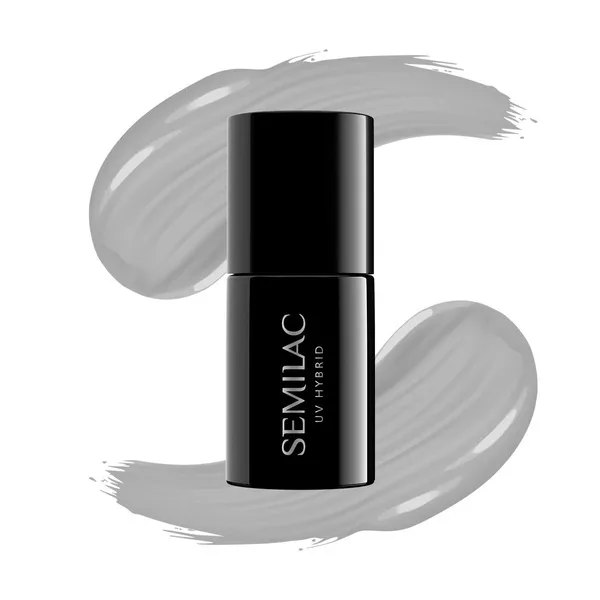 Semilac lakier hybrydowy, 7ml, 105 Stylish Gray - data ważności (7.2026)