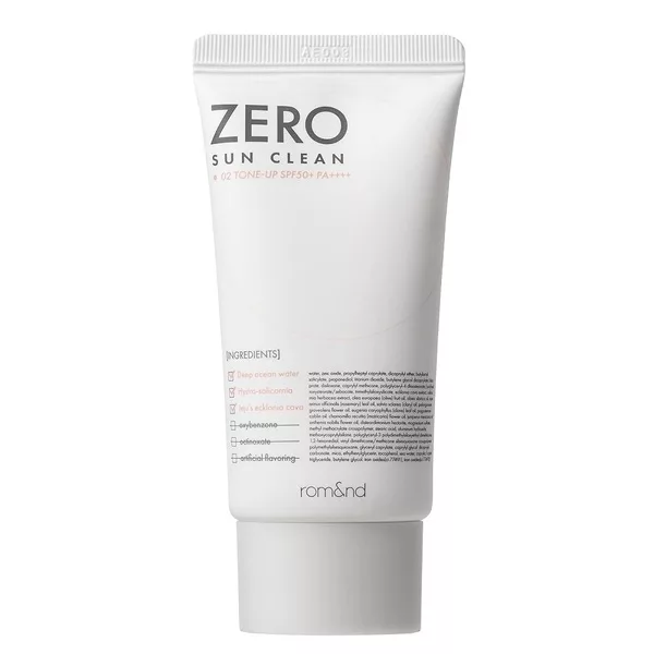 Rom&nd Zero Sun Clean krem przeciwsłoneczny do twarzy SPF50+ PA++++ 02 Tone Up 50ml