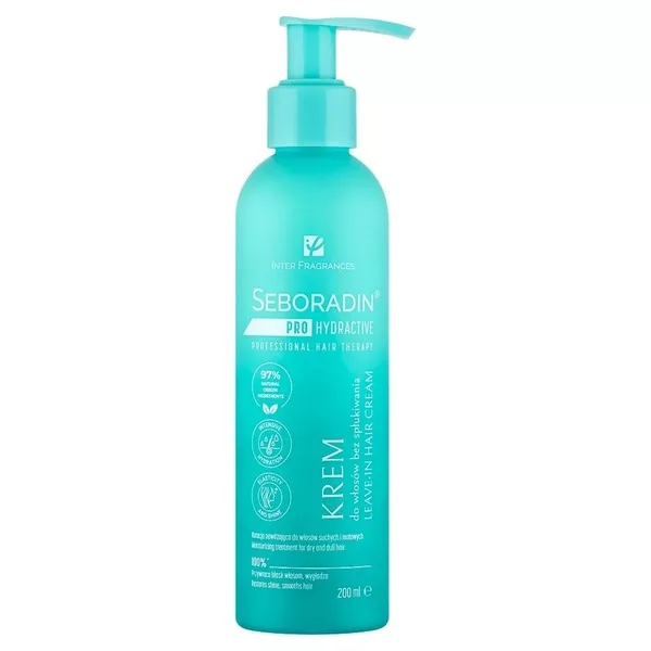 Seboradin Pro Hydractive, krem wygładzający do włosów bez spłukiwania, 200ml