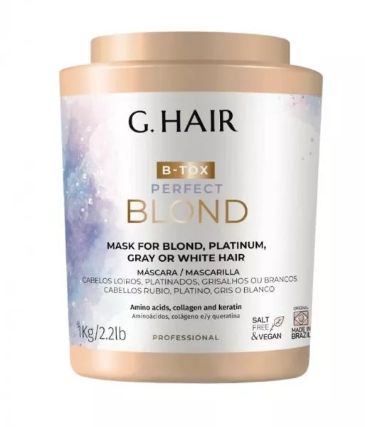 INOAR Botox G-Hair B-Tox Perfect Blond, botoks na włosy, 1000g