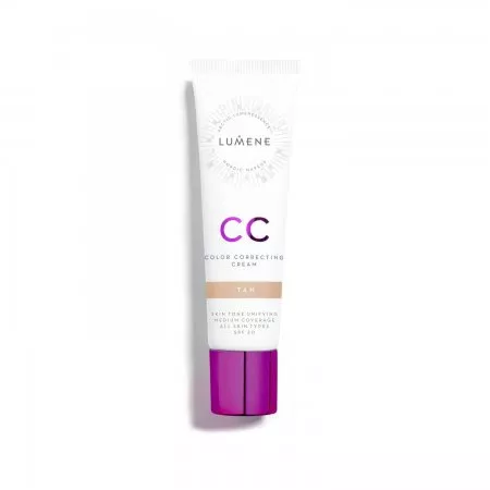 Lumene CC 7w1, lekki podkład redukujący zaczerwienienia, Tan SPF 20, 30ml
