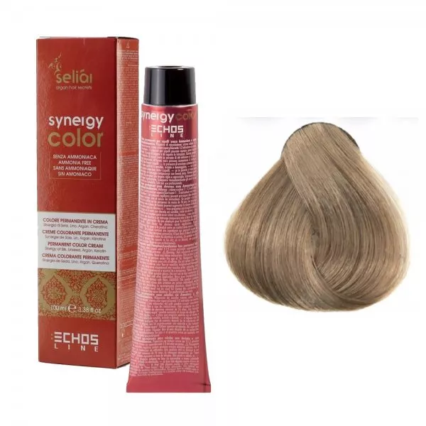 Echosline Seliar Synergy Color, farba do włosów bez amoniaku, 9.32 Very Light Blonde Beige, 100ml