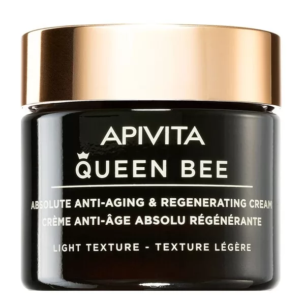 Apivita Queen Bee Absolute Anti-Aging & Regenerating Cream Light Texture regenerujący krem przeciwzmarszczkowy o lekkiej konsystencji 50ml
