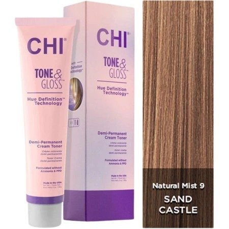CHI Tone & Gloss, toner do włosów, Sandcastle, 85g