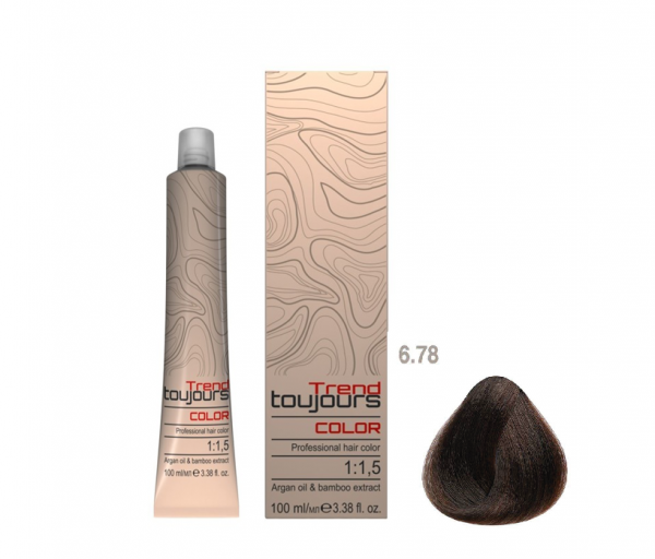 Trend Toujours Professional Color Care, farba do włosów, 6.78, 100ml