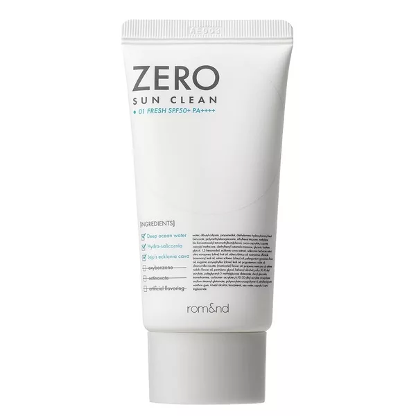 Rom&nd Zero Sun Clean krem przeciwsłoneczny do twarzy SPF50+ PA++++ 01 Fresh 50ml