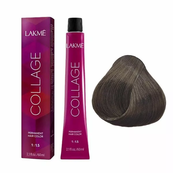 Lakme Collage, farba do włosów trwale koloryzująca, 7/17, 60ml