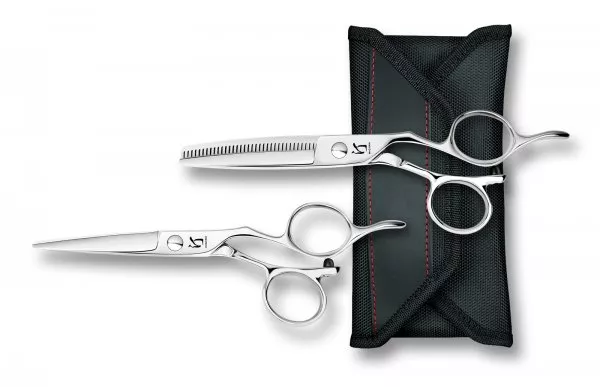 Migiwa, zestaw profesjonalnych nożyczek fryzjerskich, nożyczki MGW 60 OS + degażówki MGW-T35B + etui