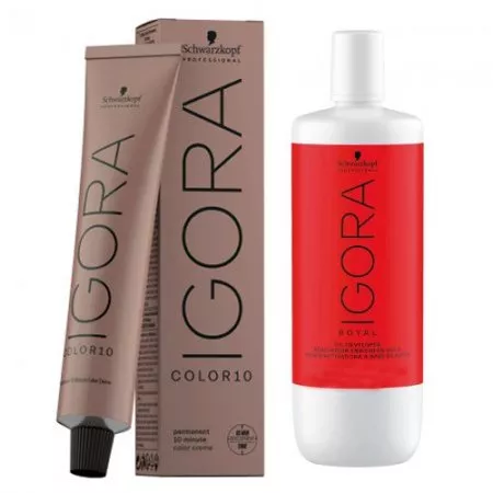 Schwarzkopf Igora Color10, gotowy zestaw do koloryzacji w 10min, 60ml