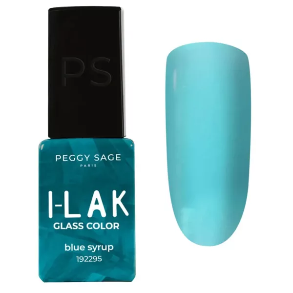 Peggy Sage I-LAK Glass Color, lakier hybrydowy, Blue Syrup, 5ml