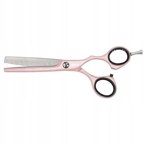 Jaguar White Line Pastell Plus Crane 39 Thinning Scissors Rose, degażówki fryzjerskie, 5,5", ref. j43255-8