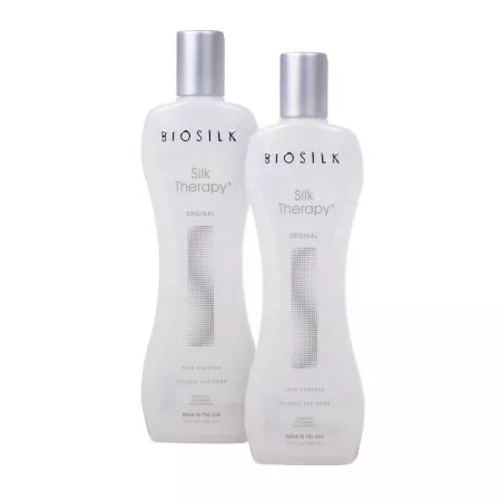Biosilk Silk Therapy, jedwab do włosów, dwupak, 2x355ml