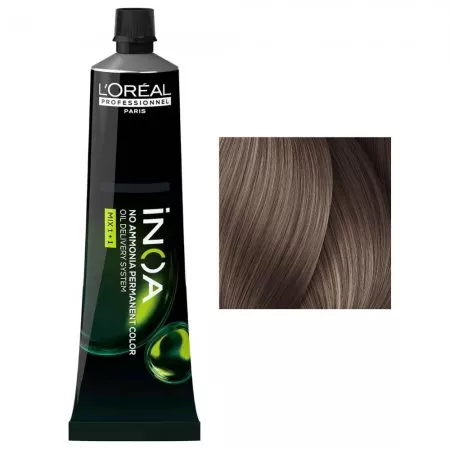 Loreal Inoa, farba do włosów w kremie bez amoniaku, 8.21 High Resist, 60g