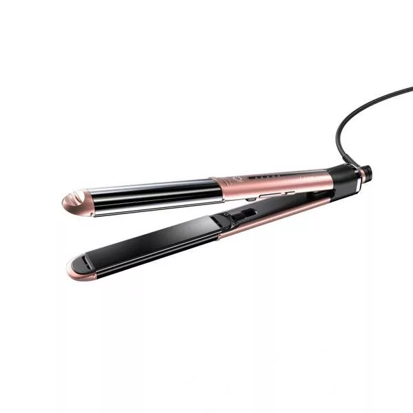 GA.MA IQ Rose Gold Ultimate Straightener, prostownica 2w1 do włosów, różowe złoto