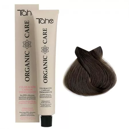 Tahe Organic Care, organiczna farba do włosów bez amoniaku, 6.34, 100ml