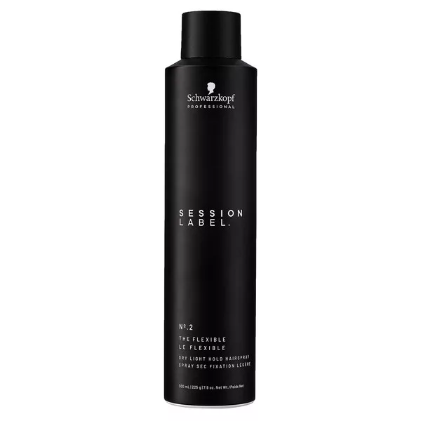 Schwarzkopf Session Label The Flexible Dry Light Hold, suchy, lekki lakier do włosów, 300ml