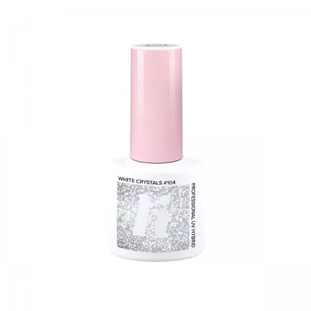 hi hybrid, lakier hybrydowy, 5ml, #104 White Crystals