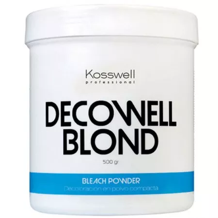 Kosswell Decowell, niebieski bezpyłowy rozjaśniacz do włosów, 500g