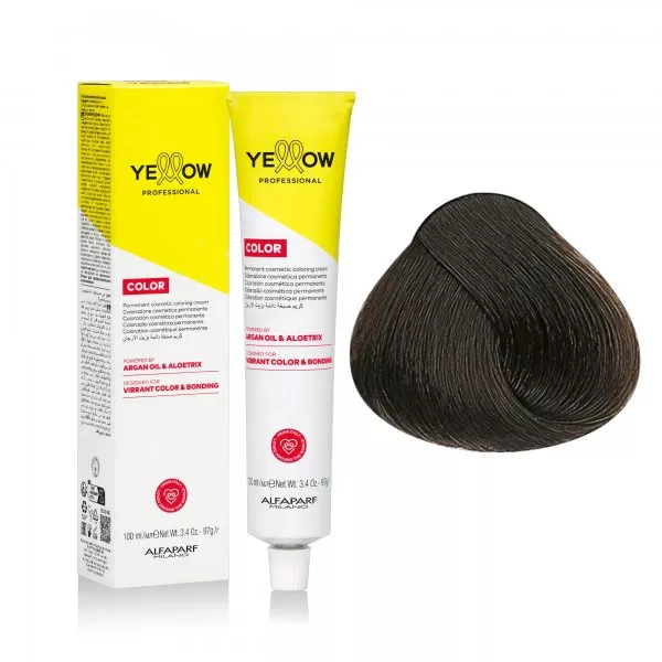 Yellow Professional Color Permanent, farba do włosów, 5 cool, 100ml