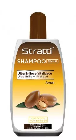 Stratti Argan, szampon z keratyną bez soli, 400ml