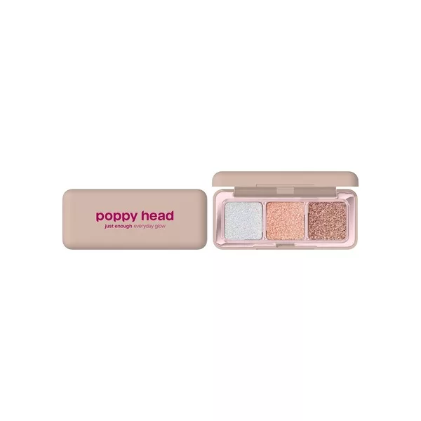 Poppy Head Just Enough Everyday Glow paleta cieni do powiek 01 Shine Agenda 4.8g